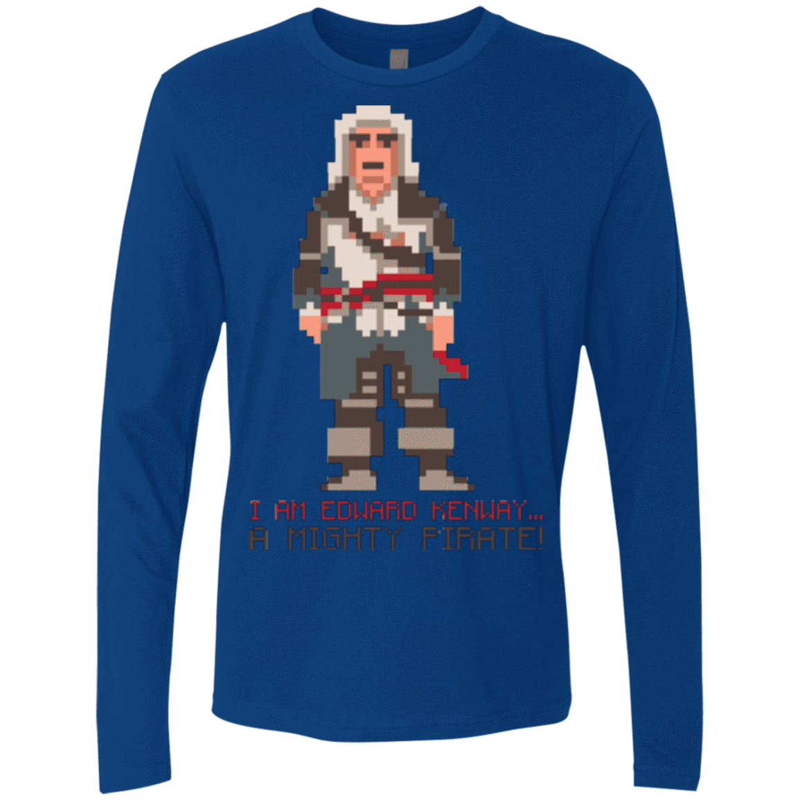 T-Shirts Royal / Small A Mighty Pirate Men's Premium Long Sleeve