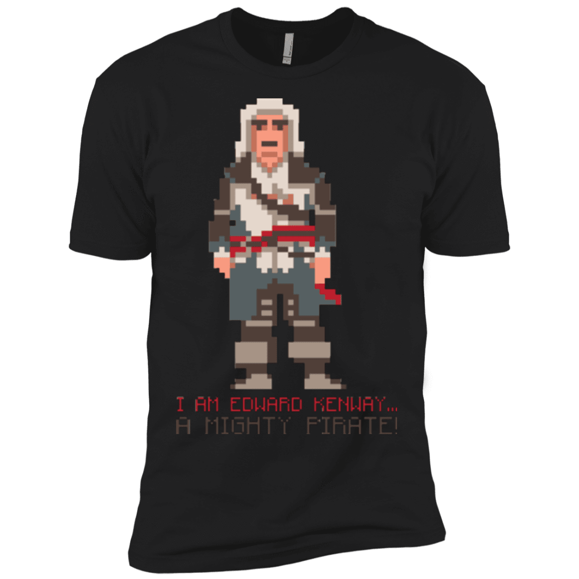 T-Shirts Black / X-Small A Mighty Pirate Men's Premium T-Shirt