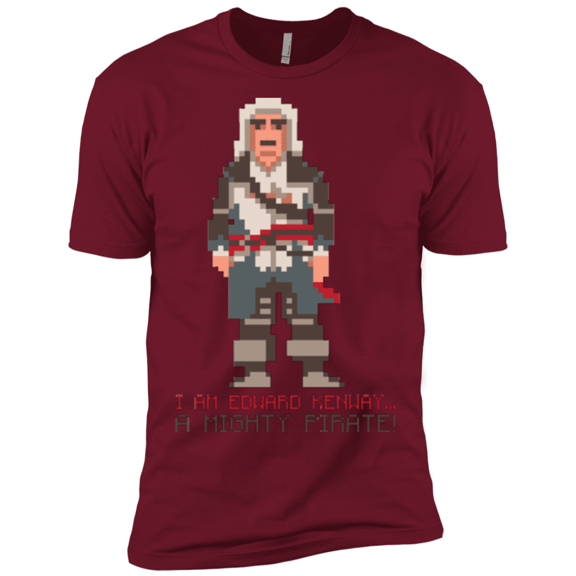 T-Shirts Cardinal / X-Small A Mighty Pirate Men's Premium T-Shirt