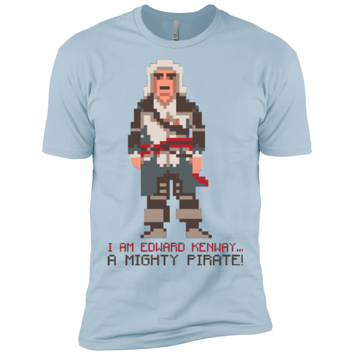 T-Shirts Light Blue / X-Small A Mighty Pirate Men's Premium T-Shirt