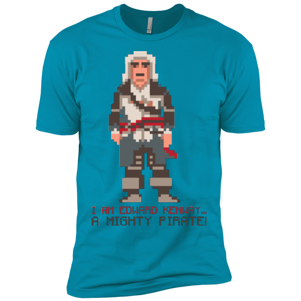 T-Shirts Turquoise / X-Small A Mighty Pirate Men's Premium T-Shirt