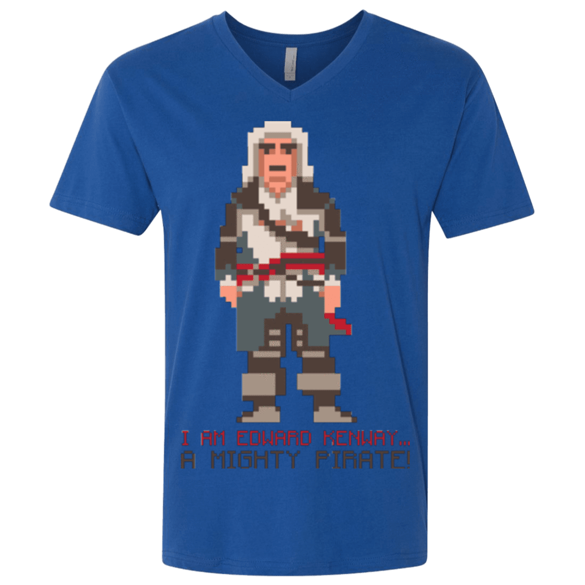 T-Shirts Royal / X-Small A Mighty Pirate Men's Premium V-Neck