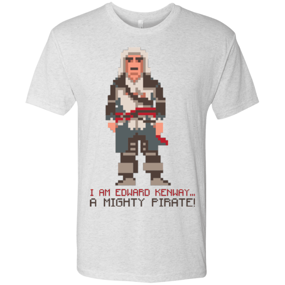 T-Shirts Heather White / Small A Mighty Pirate Men's Triblend T-Shirt