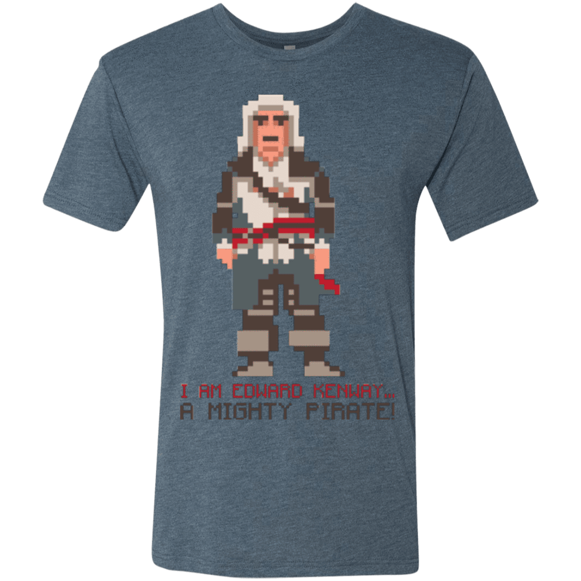 T-Shirts Indigo / Small A Mighty Pirate Men's Triblend T-Shirt