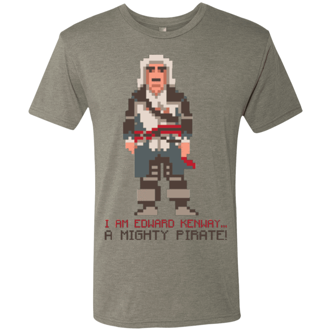 T-Shirts Venetian Grey / Small A Mighty Pirate Men's Triblend T-Shirt