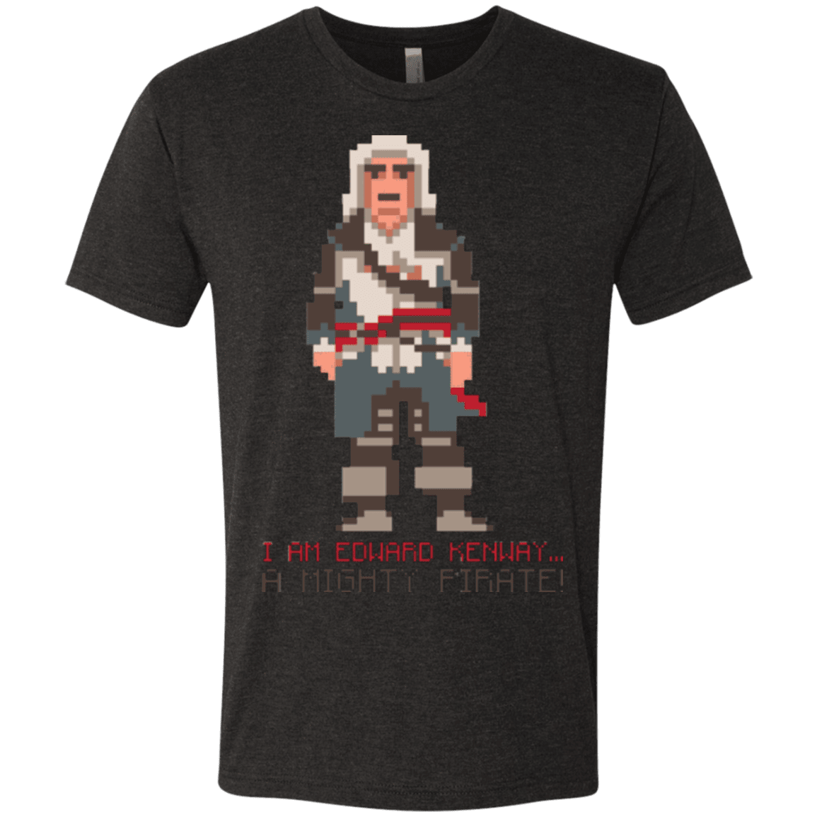 T-Shirts Vintage Black / Small A Mighty Pirate Men's Triblend T-Shirt