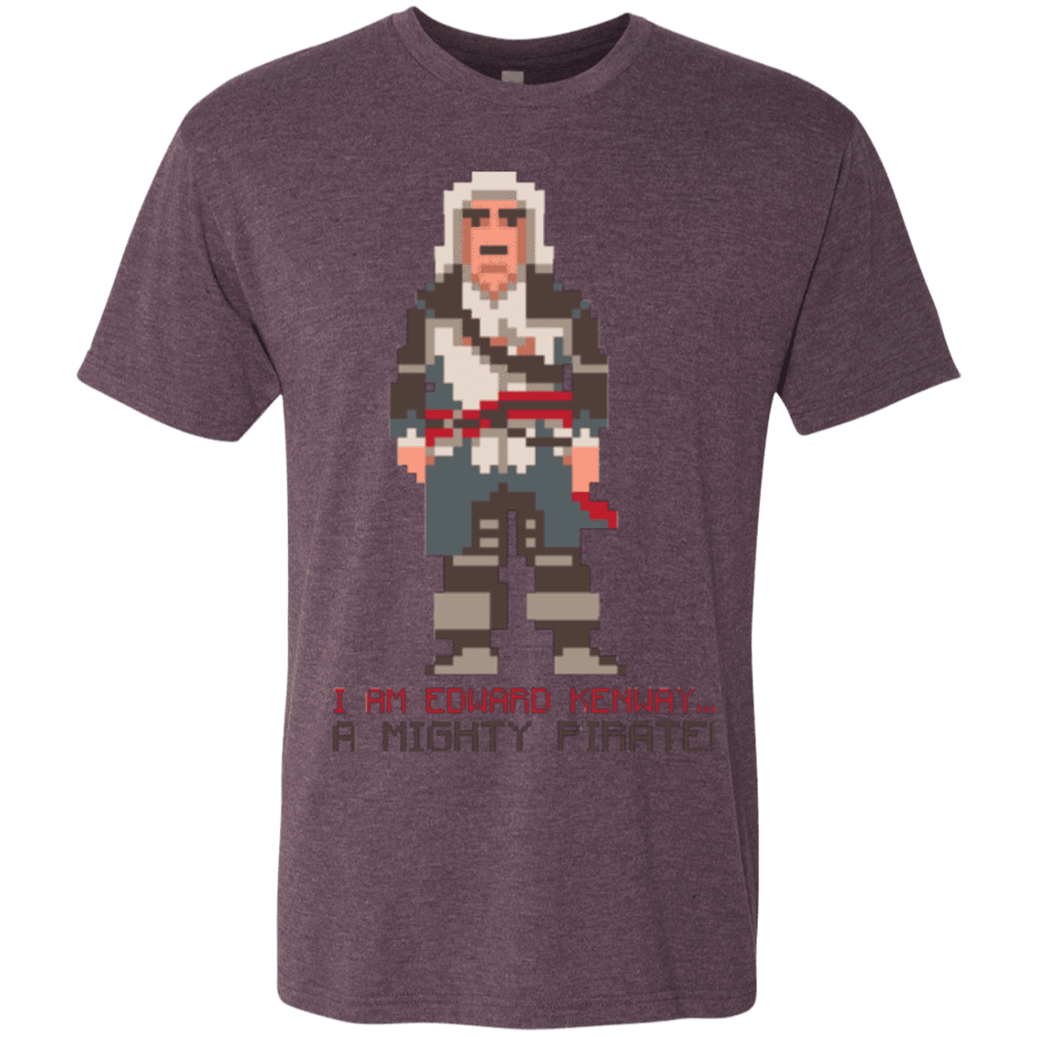 T-Shirts Vintage Purple / Small A Mighty Pirate Men's Triblend T-Shirt