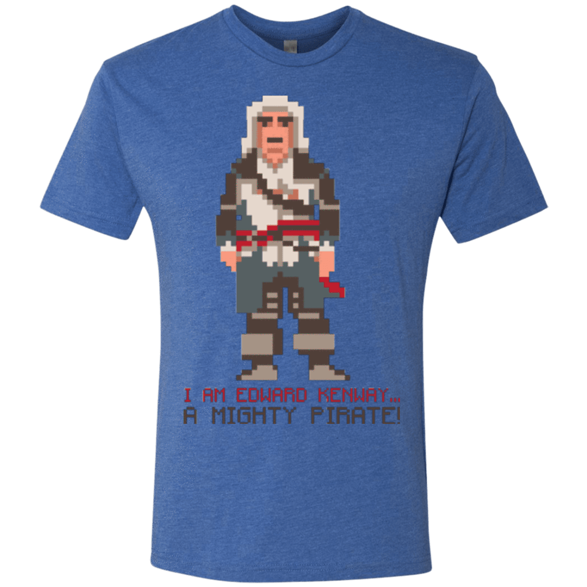 T-Shirts Vintage Royal / Small A Mighty Pirate Men's Triblend T-Shirt