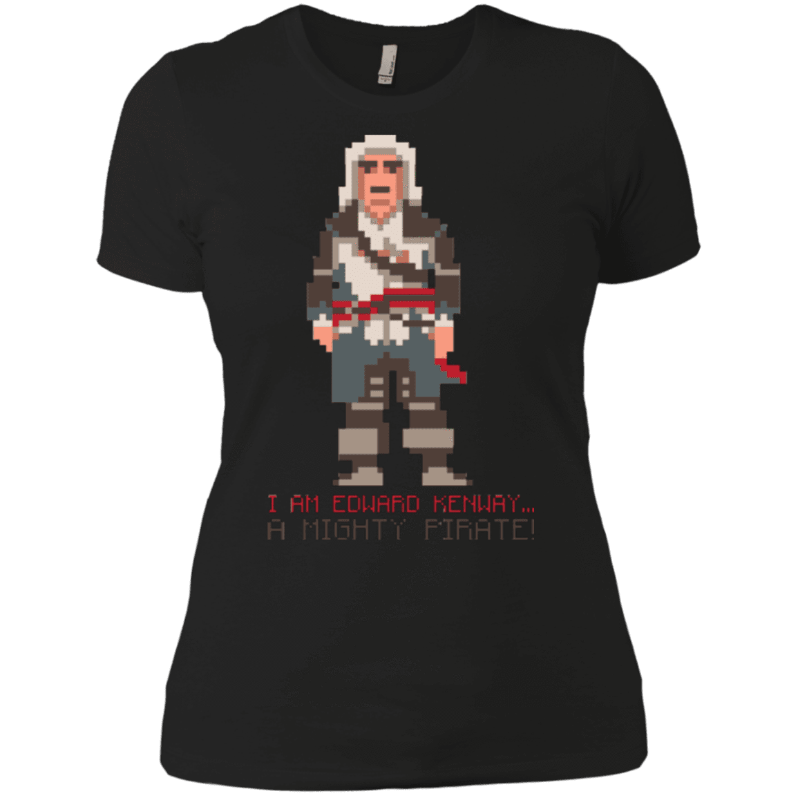 T-Shirts Black / X-Small A Mighty Pirate Women's Premium T-Shirt