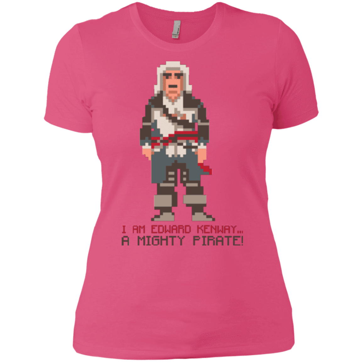 T-Shirts Hot Pink / X-Small A Mighty Pirate Women's Premium T-Shirt