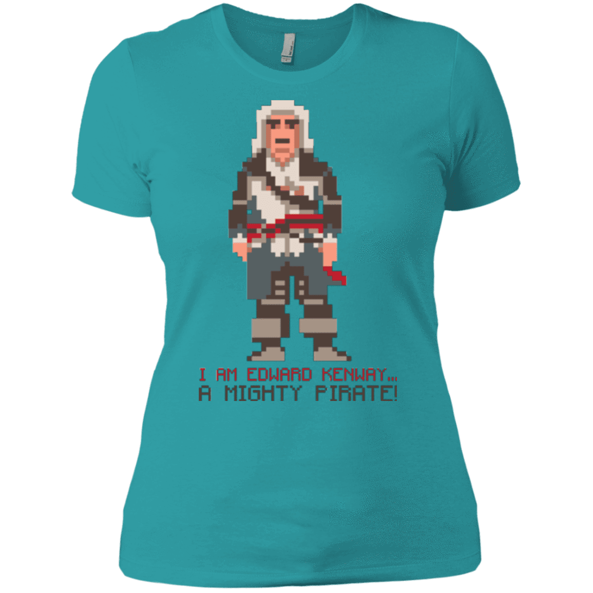 T-Shirts Tahiti Blue / X-Small A Mighty Pirate Women's Premium T-Shirt