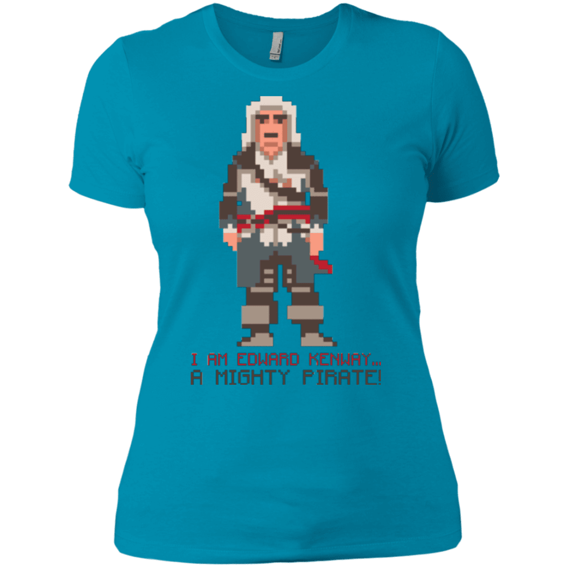 T-Shirts Turquoise / X-Small A Mighty Pirate Women's Premium T-Shirt