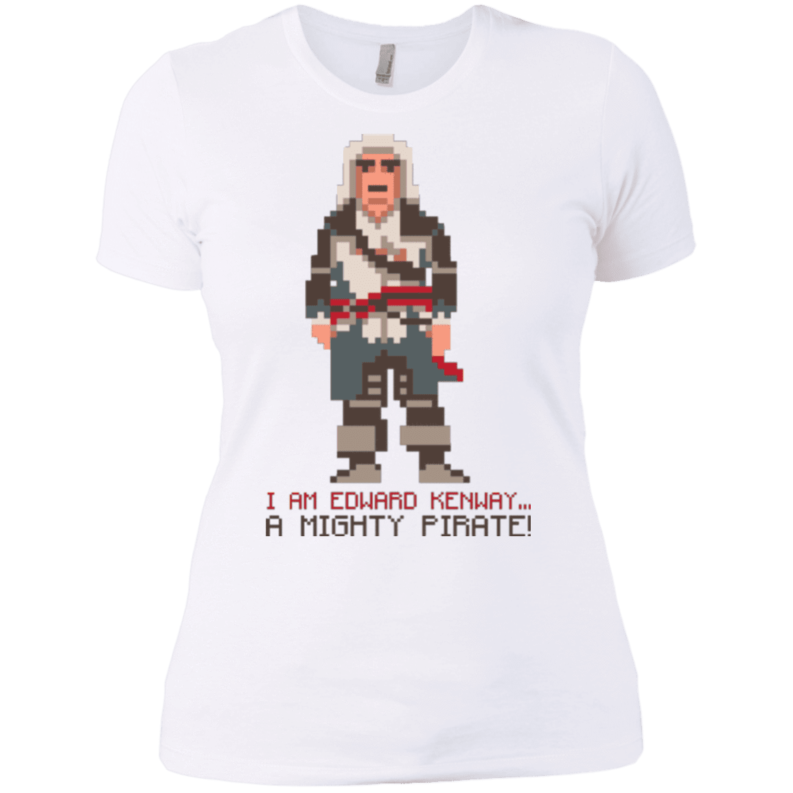 T-Shirts White / X-Small A Mighty Pirate Women's Premium T-Shirt