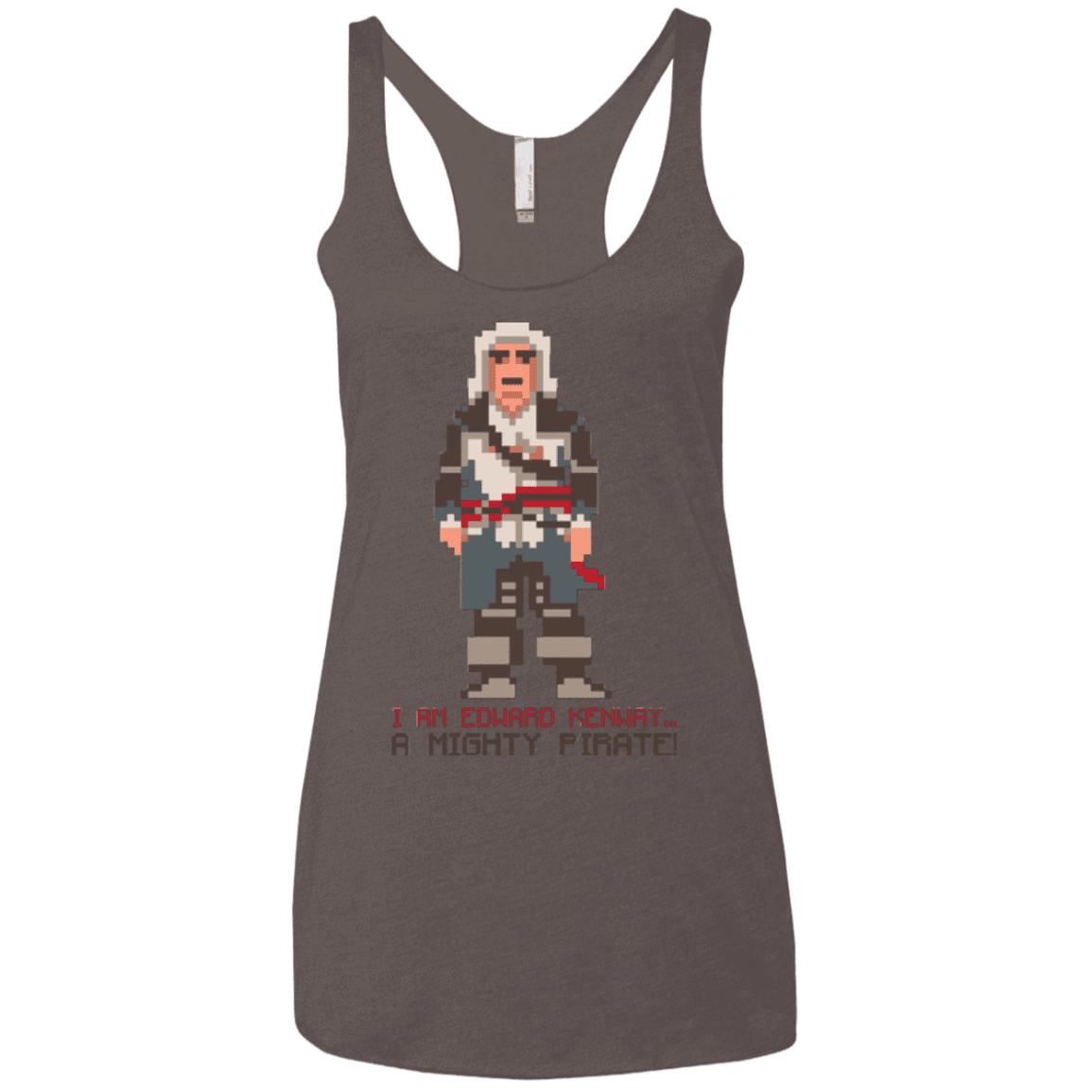T-Shirts Macchiato / X-Small A Mighty Pirate Women's Triblend Racerback Tank