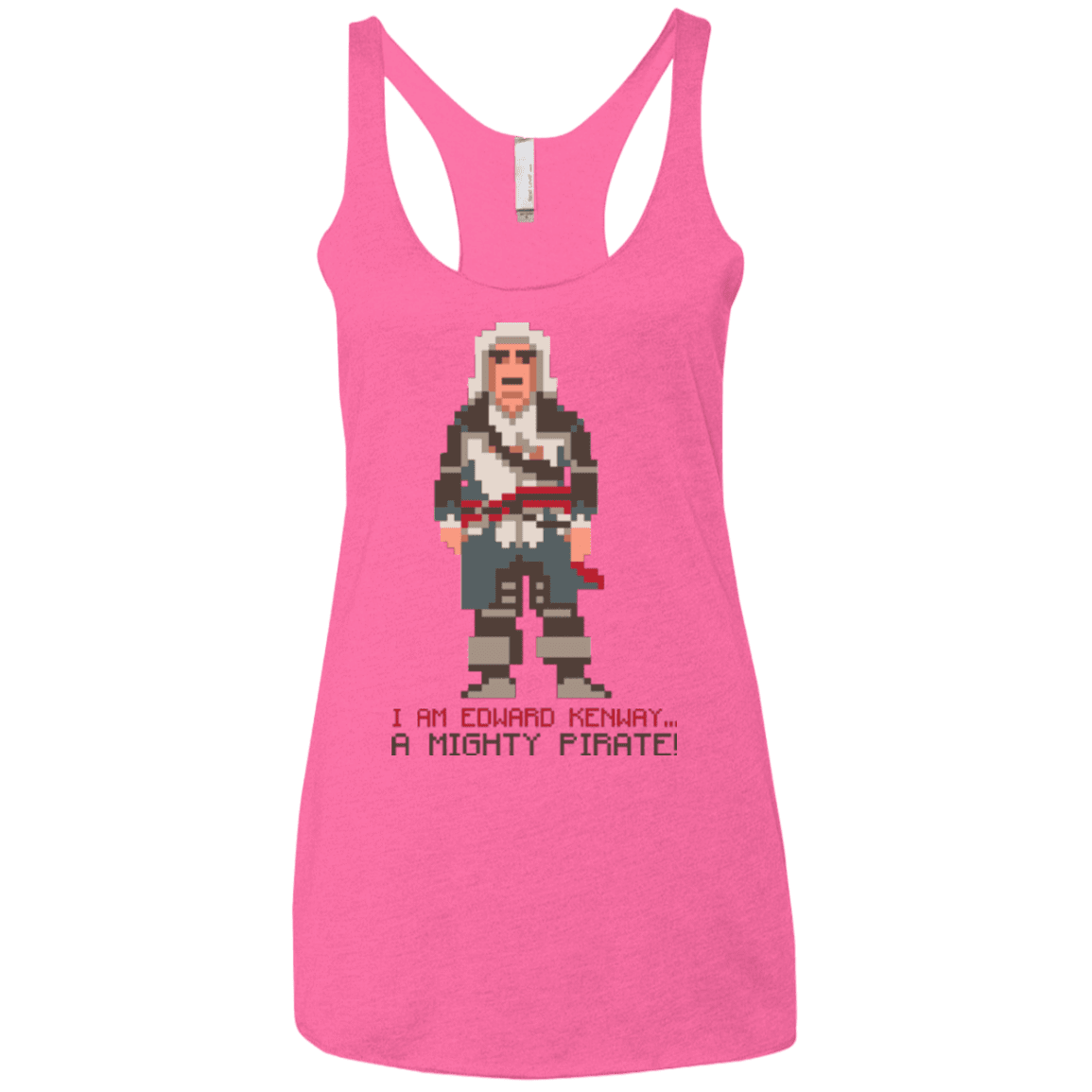 T-Shirts Vintage Pink / X-Small A Mighty Pirate Women's Triblend Racerback Tank