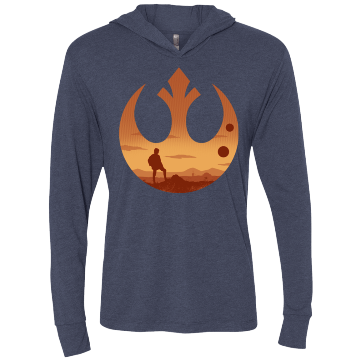 T-Shirts Vintage Navy / X-Small A New Future Triblend Long Sleeve Hoodie Tee