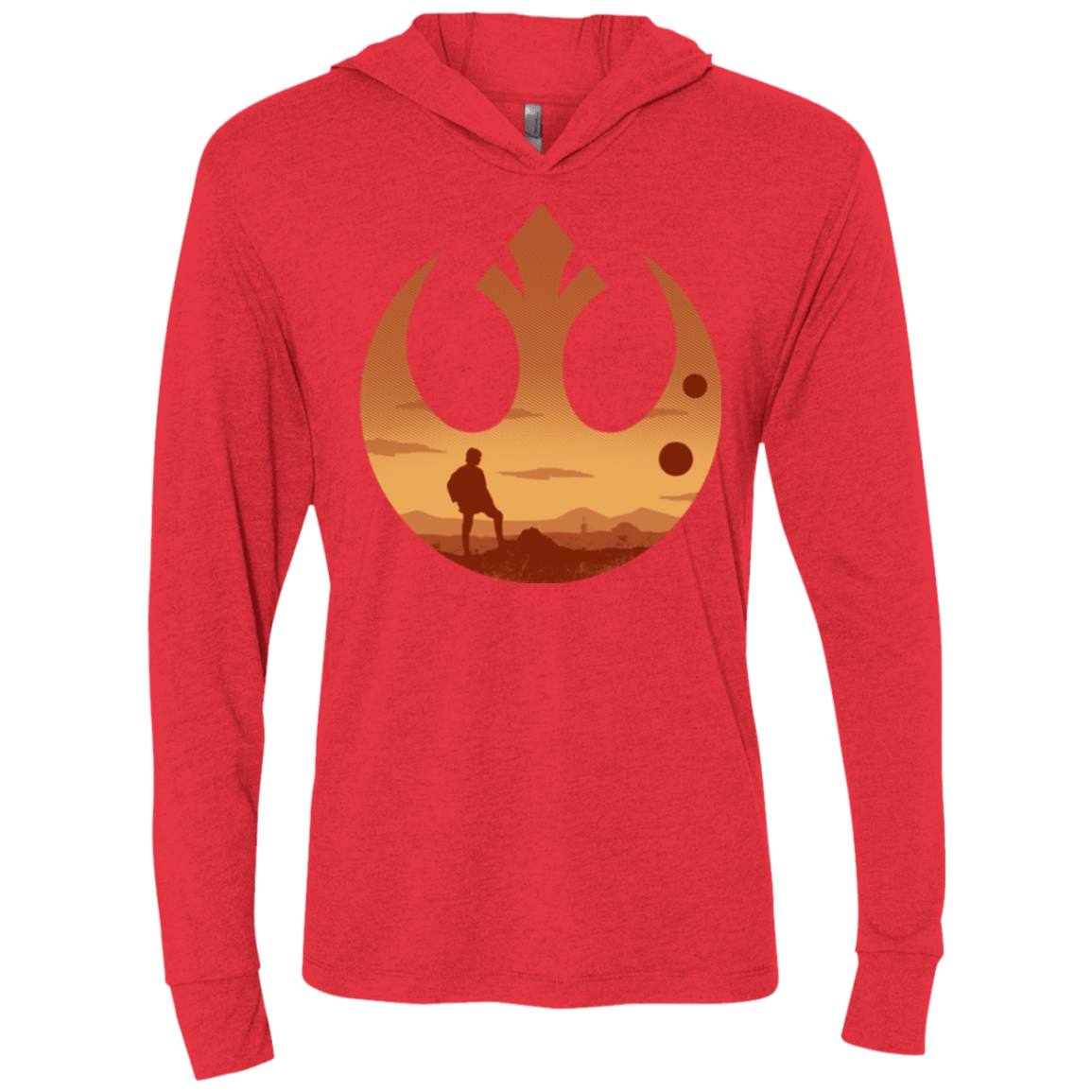 T-Shirts Vintage Red / X-Small A New Future Triblend Long Sleeve Hoodie Tee