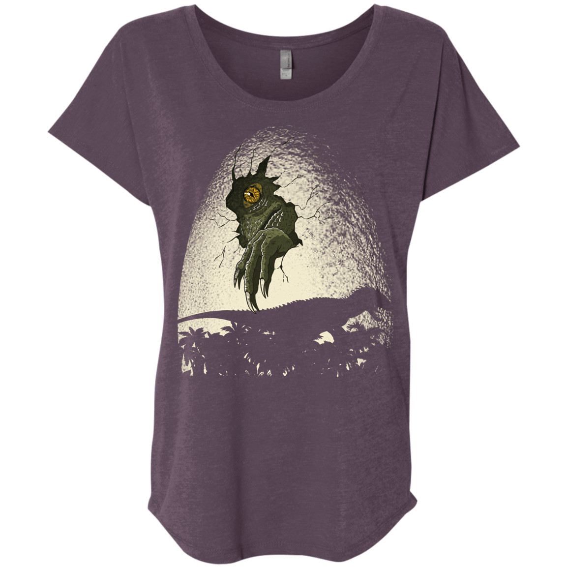 T-Shirts Vintage Purple / X-Small A Nightmare is Born Triblend Dolman Sleeve