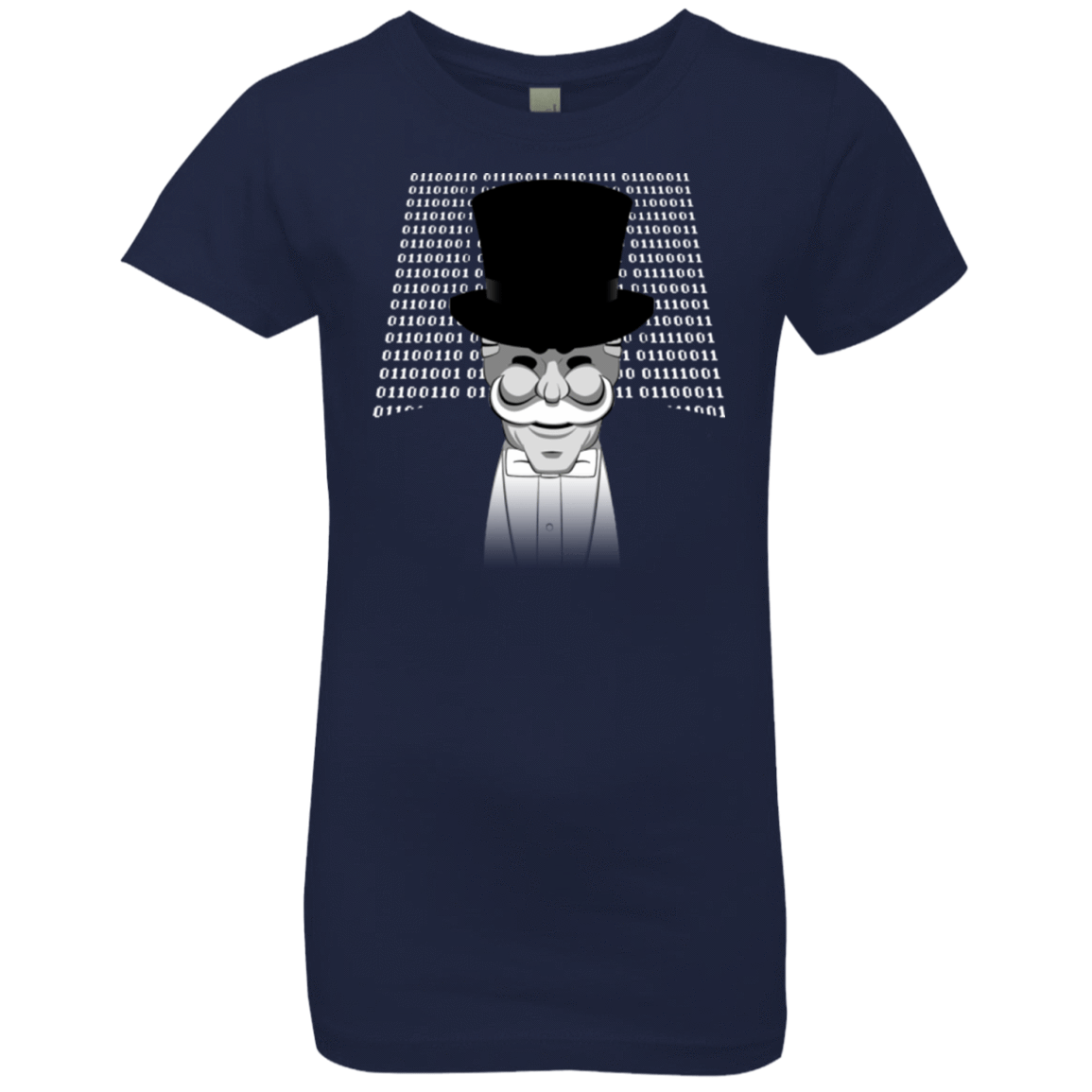 T-Shirts Midnight Navy / YXS A One Or A Zero Girls Premium T-Shirt