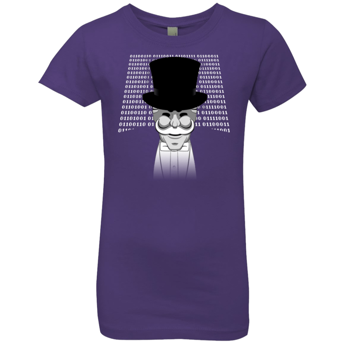 T-Shirts Purple Rush / YXS A One Or A Zero Girls Premium T-Shirt