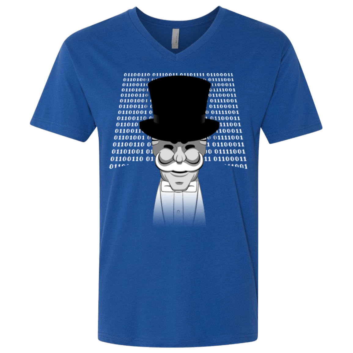 T-Shirts Royal / X-Small A One Or A Zero Men's Premium V-Neck