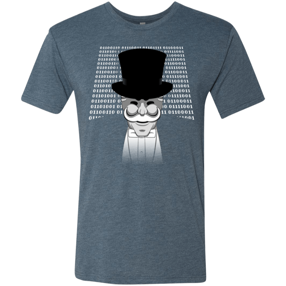 T-Shirts Indigo / Small A One Or A Zero Men's Triblend T-Shirt