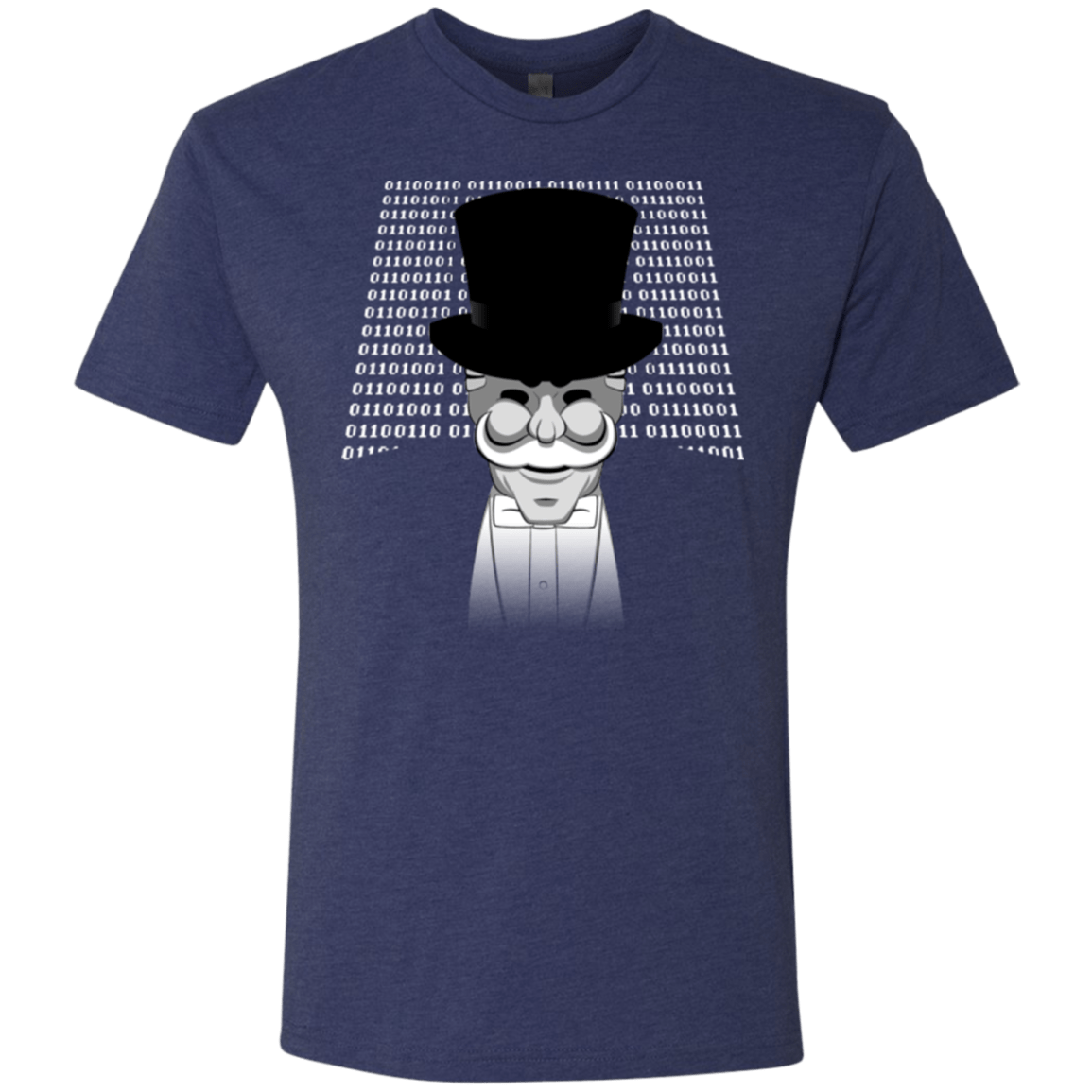 T-Shirts Vintage Navy / Small A One Or A Zero Men's Triblend T-Shirt