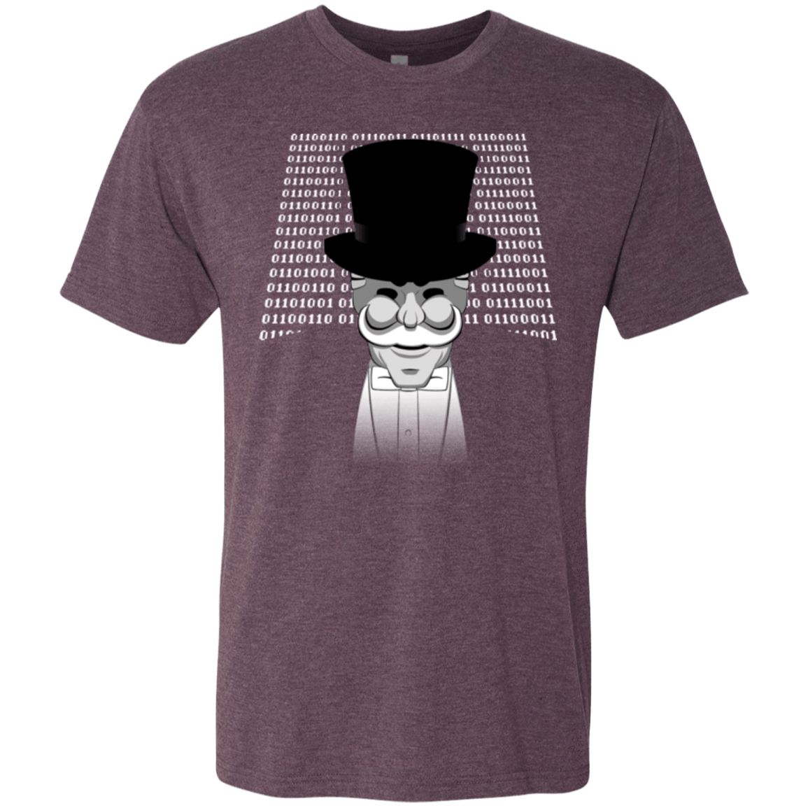 T-Shirts Vintage Purple / Small A One Or A Zero Men's Triblend T-Shirt