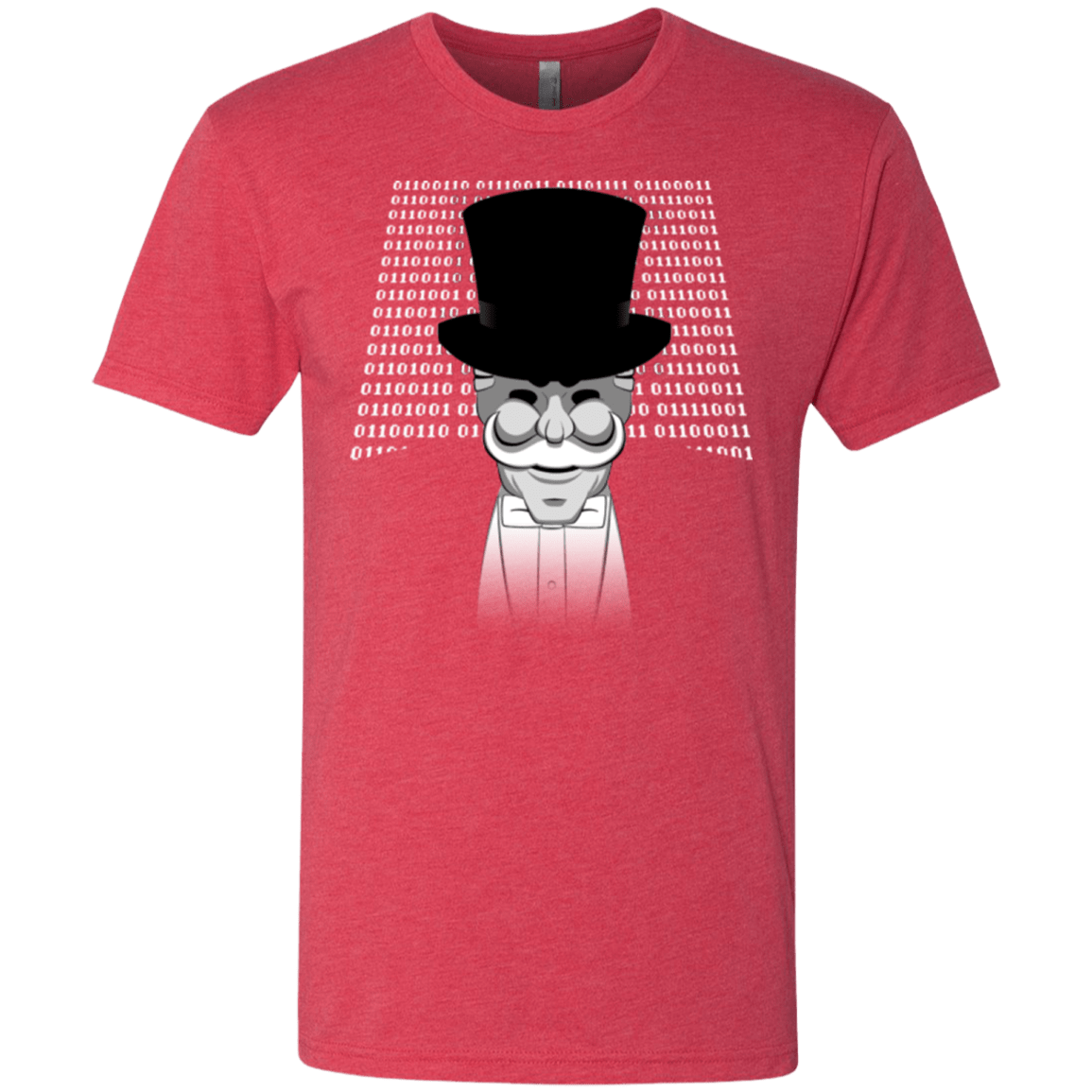 T-Shirts Vintage Red / Small A One Or A Zero Men's Triblend T-Shirt