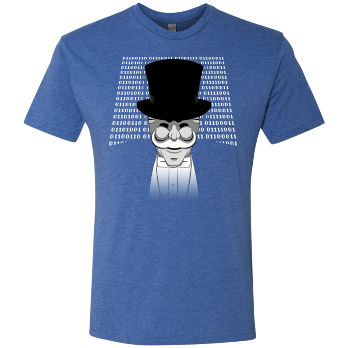 T-Shirts Vintage Royal / Small A One Or A Zero Men's Triblend T-Shirt