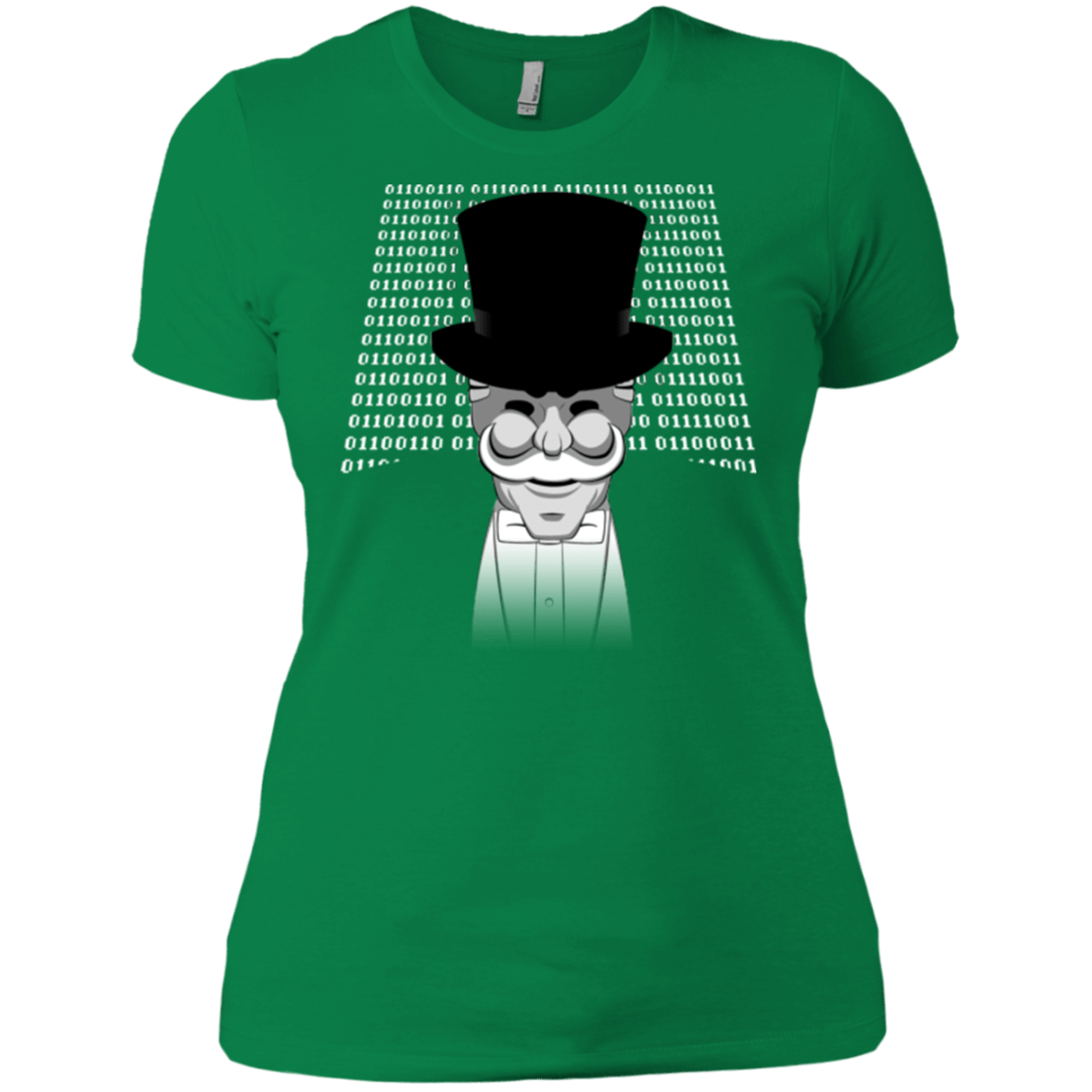 T-Shirts Kelly Green / X-Small A One Or A Zero Women's Premium T-Shirt