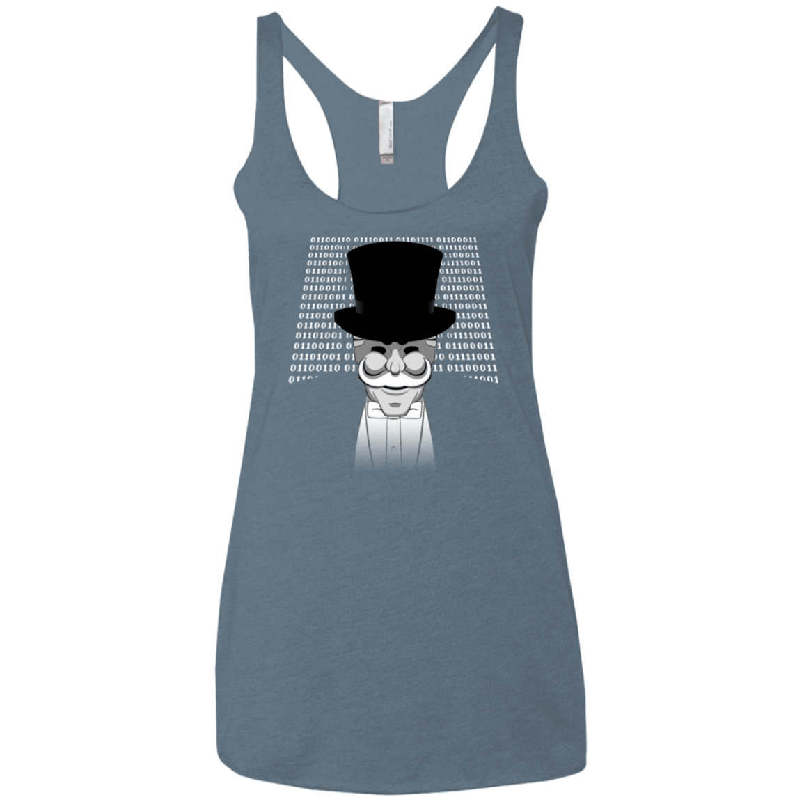 T-Shirts Indigo / X-Small A One Or A Zero Women's Triblend Racerback Tank