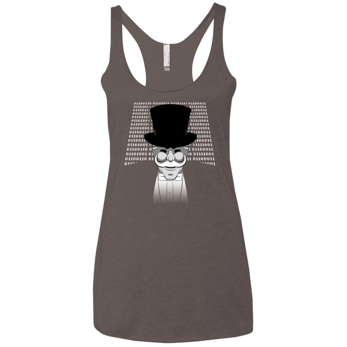 T-Shirts Macchiato / X-Small A One Or A Zero Women's Triblend Racerback Tank