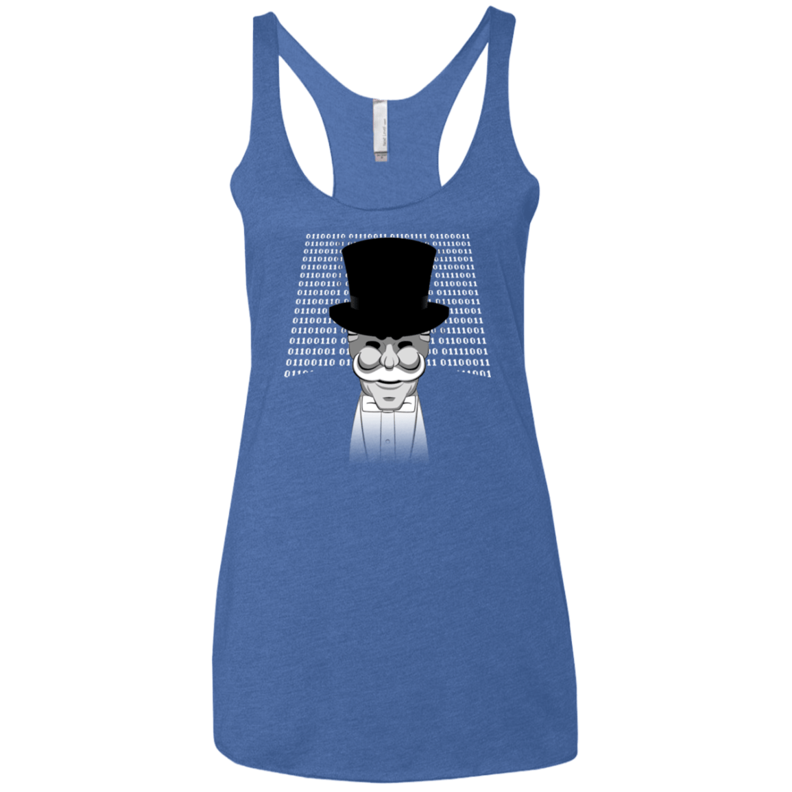 T-Shirts Vintage Royal / X-Small A One Or A Zero Women's Triblend Racerback Tank