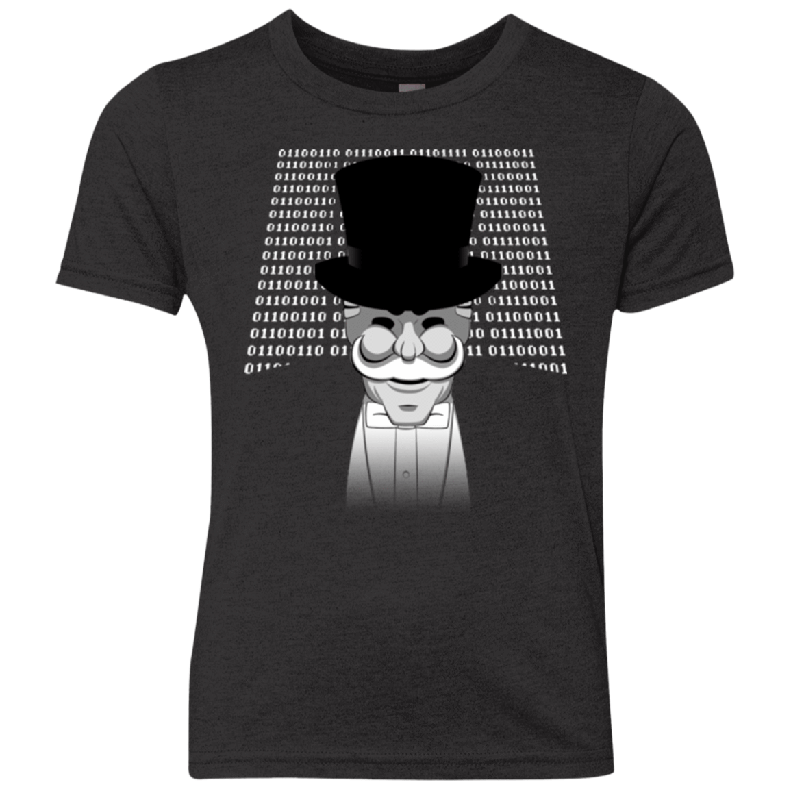 T-Shirts Vintage Black / YXS A One Or A Zero Youth Triblend T-Shirt