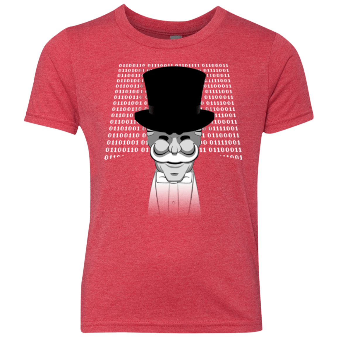 T-Shirts Vintage Red / YXS A One Or A Zero Youth Triblend T-Shirt