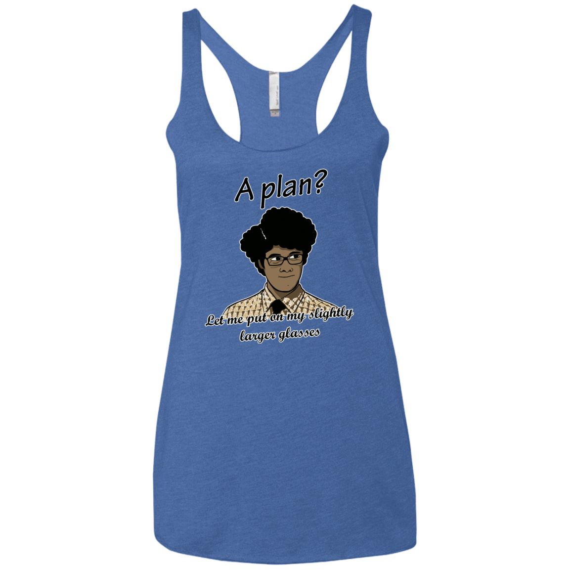 T-Shirts Vintage Royal / X-Small A Plan Women's Triblend Racerback Tank