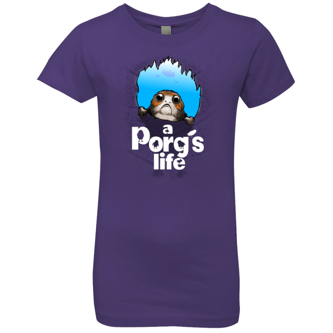 T-Shirts Purple Rush / YXS A Porgs Life Girls Premium T-Shirt