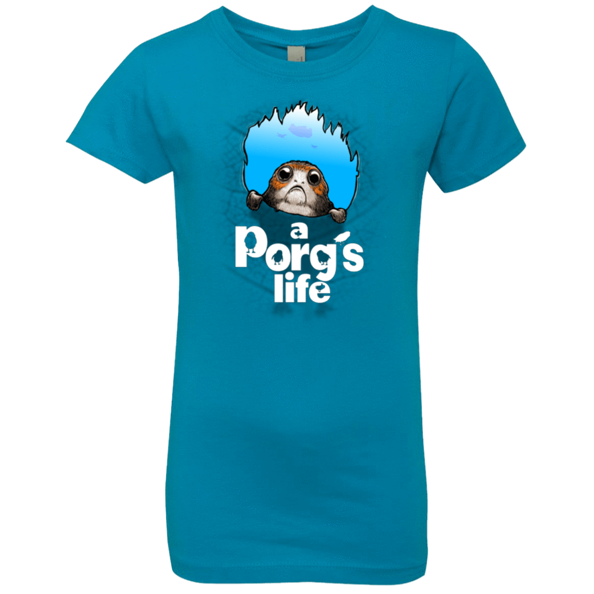 T-Shirts Turquoise / YXS A Porgs Life Girls Premium T-Shirt
