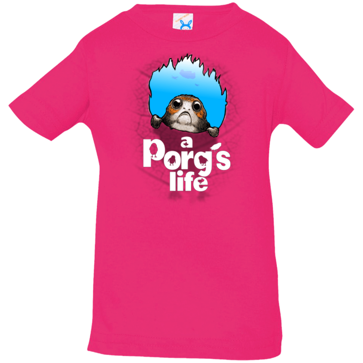 T-Shirts Hot Pink / 6 Months A Porgs Life Infant Premium T-Shirt