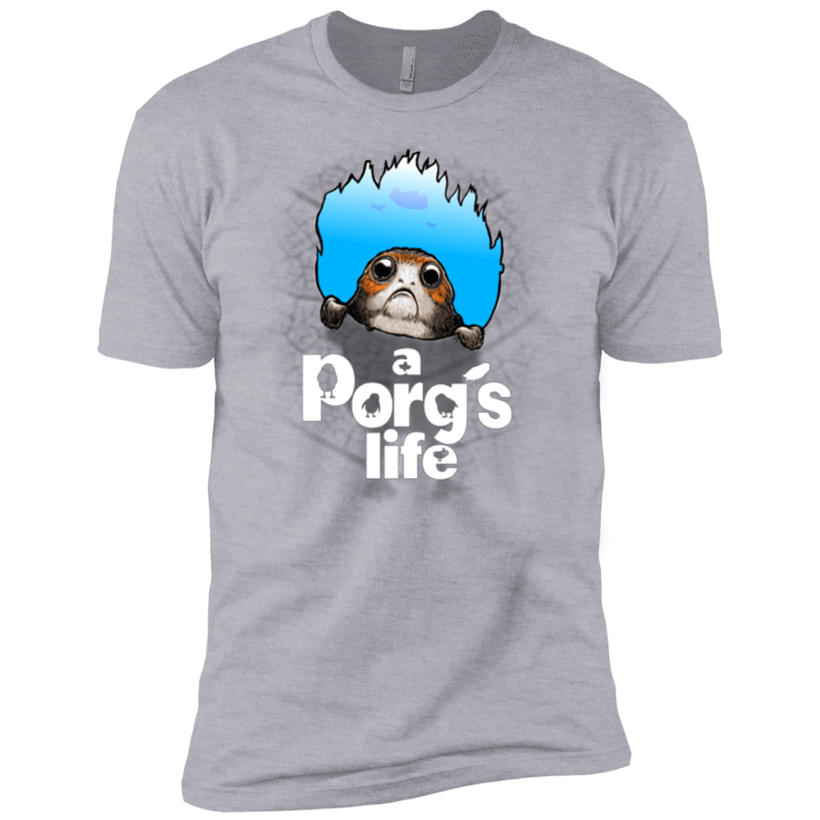 T-Shirts Heather Grey / X-Small A Porgs Life Men's Premium T-Shirt