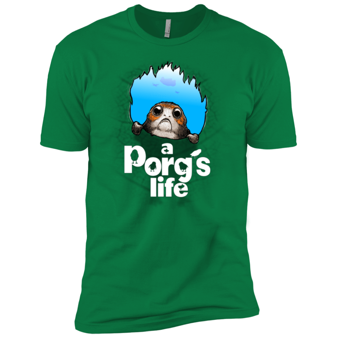 T-Shirts Kelly Green / X-Small A Porgs Life Men's Premium T-Shirt