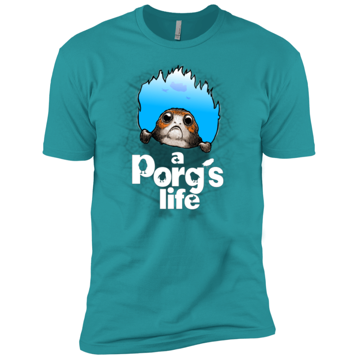 T-Shirts Tahiti Blue / X-Small A Porgs Life Men's Premium T-Shirt
