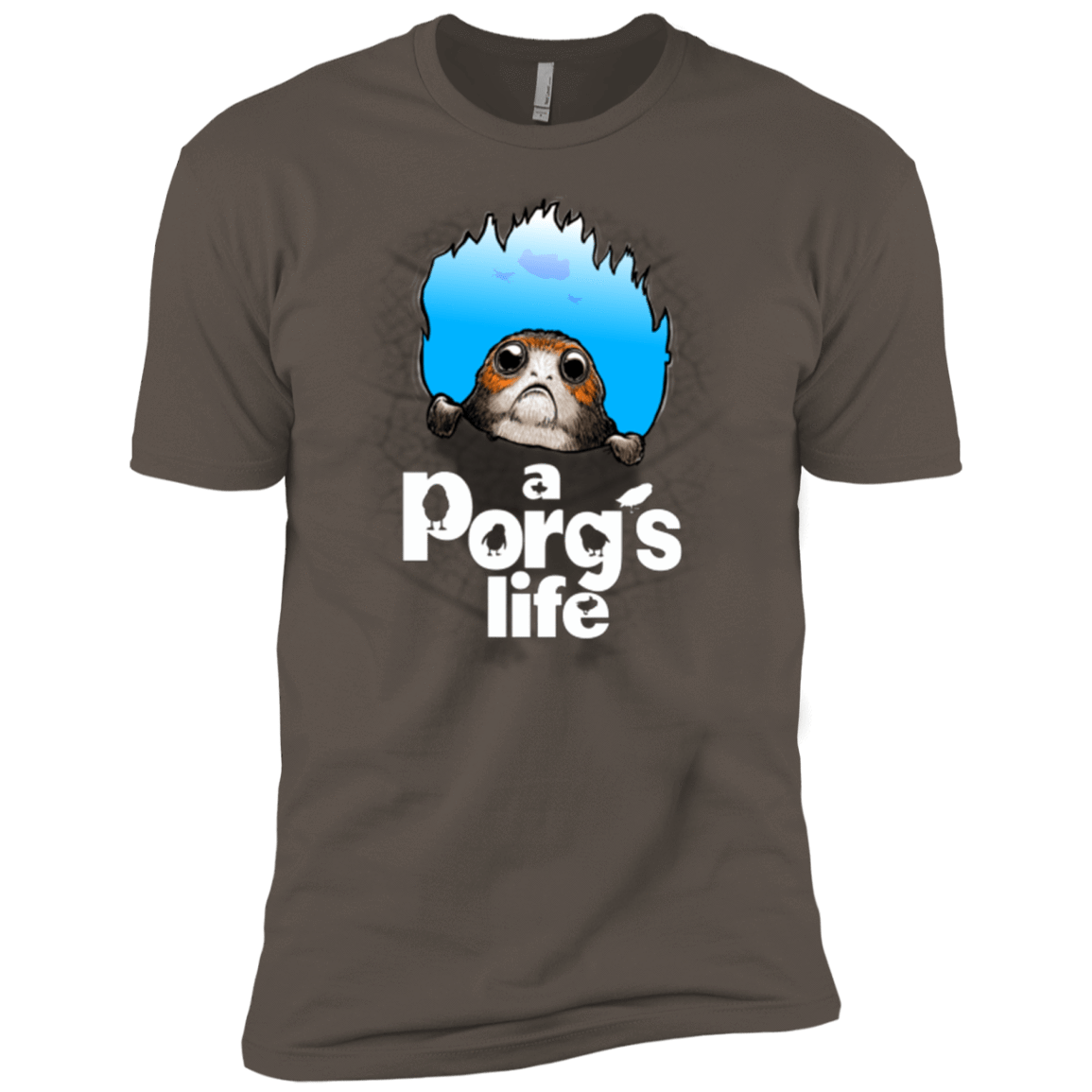 T-Shirts Warm Grey / X-Small A Porgs Life Men's Premium T-Shirt