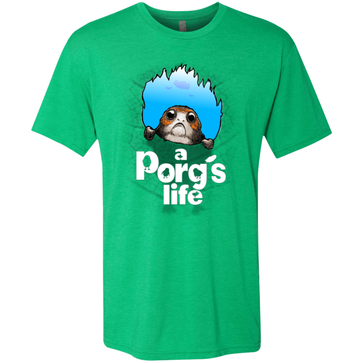 T-Shirts Envy / Small A Porgs Life Men's Triblend T-Shirt
