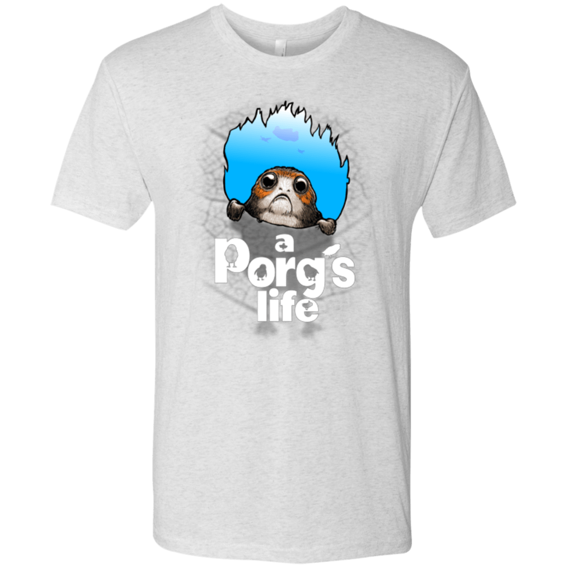 T-Shirts Heather White / Small A Porgs Life Men's Triblend T-Shirt