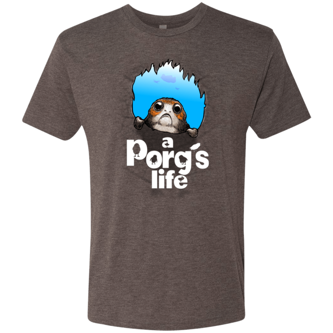T-Shirts Macchiato / Small A Porgs Life Men's Triblend T-Shirt