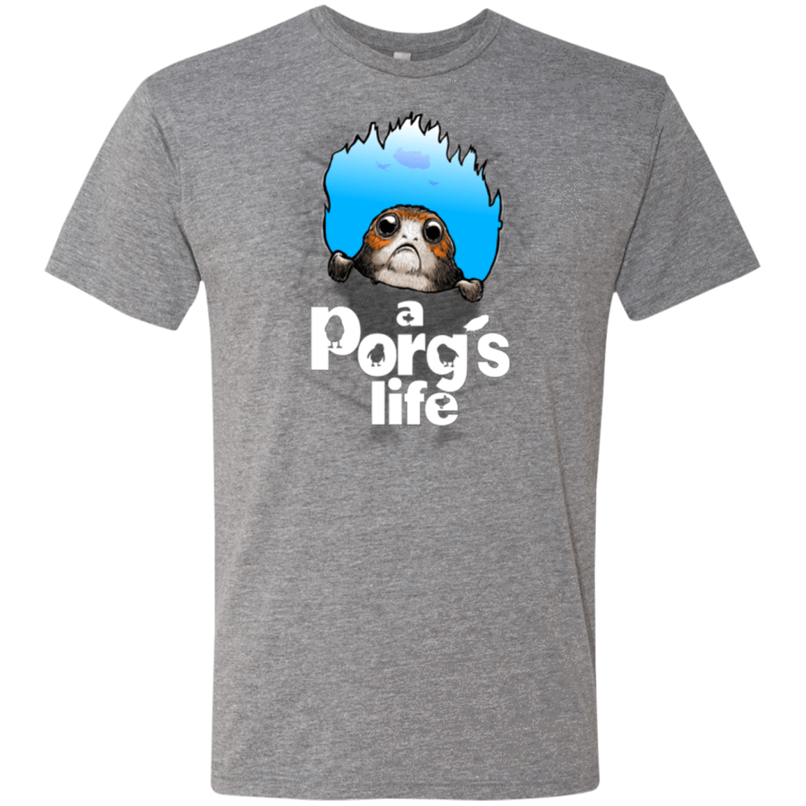 T-Shirts Premium Heather / Small A Porgs Life Men's Triblend T-Shirt