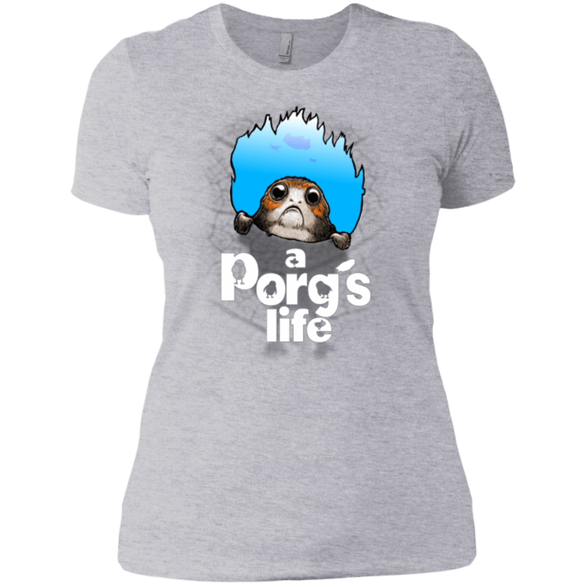 T-Shirts Heather Grey / X-Small A Porgs Life Women's Premium T-Shirt