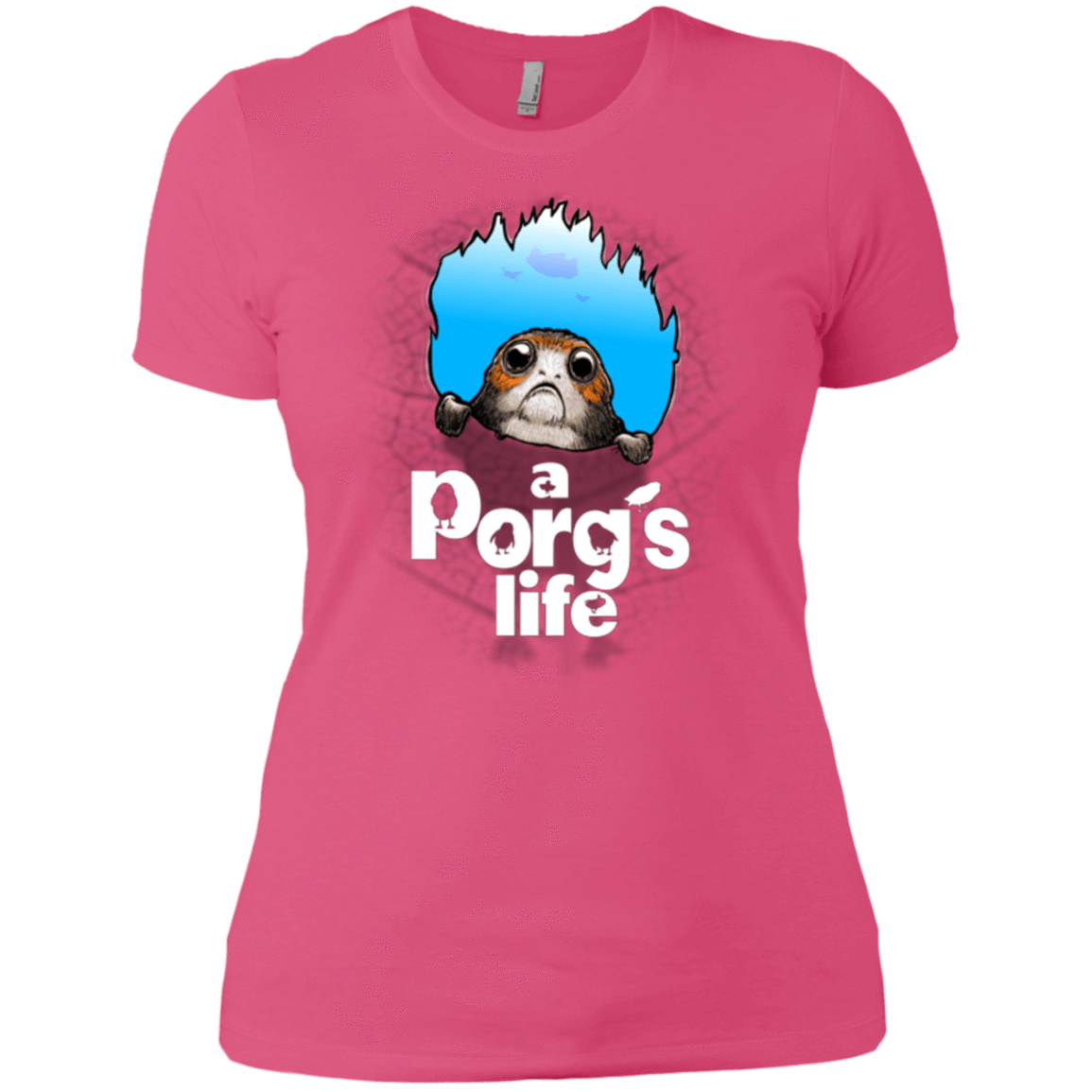 T-Shirts Hot Pink / X-Small A Porgs Life Women's Premium T-Shirt